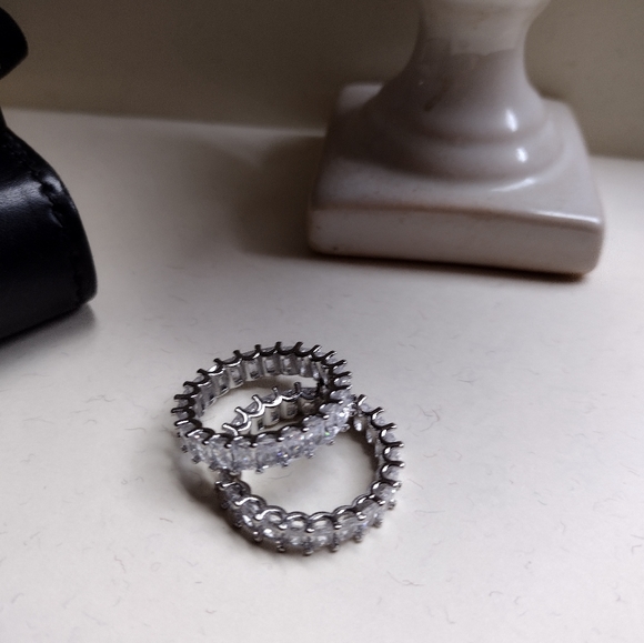 Saks Fifth Avenue Jewelry - White Gold Sapphire rings sz 8